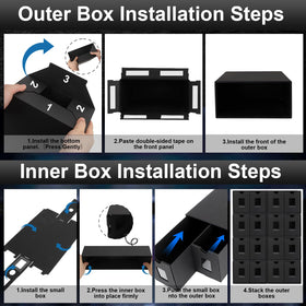 aopule dust-free drawer design keeps cards protected and tidy