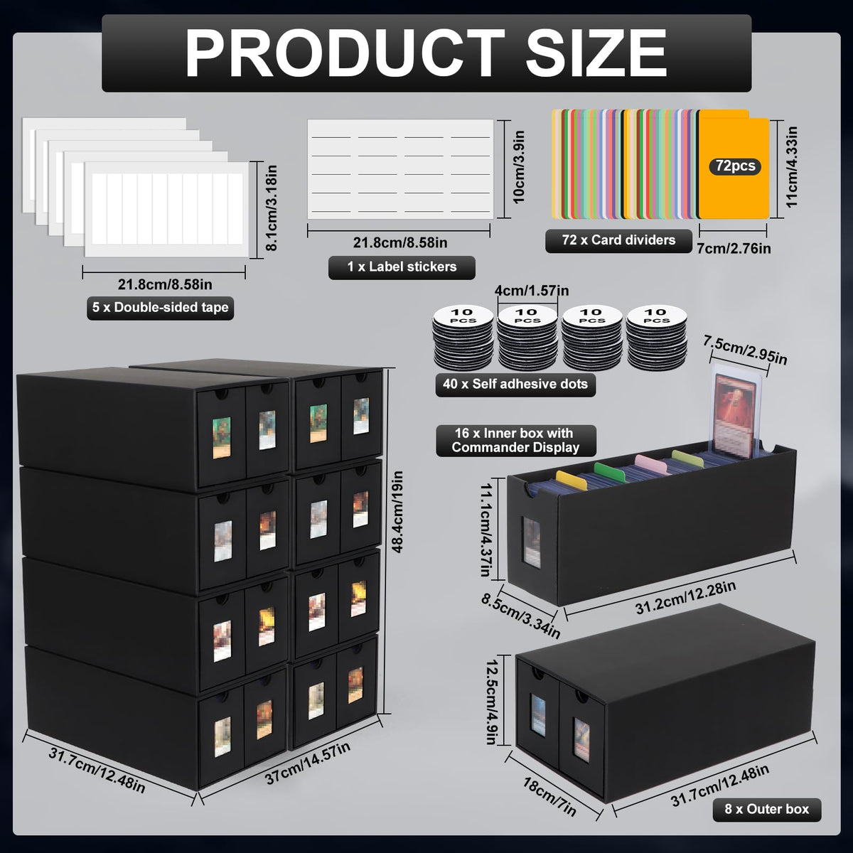 aopule eight-box drawer-style system demonstrates an organized collection space