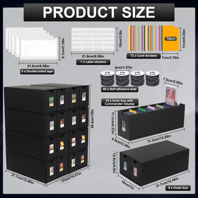 aopule eight-box drawer-style system demonstrates an organized collection space