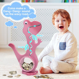 AORCMITN stickers personalize name and year on the dinosaur bank