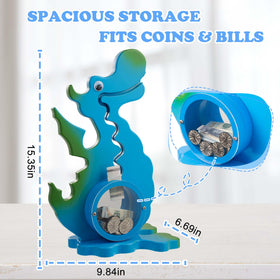AORCMITN dinosaur piggy bank sticker pack for personalization