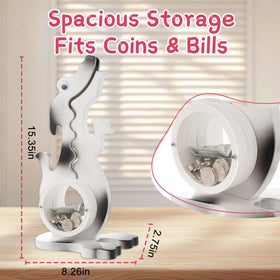AORCMITN patented dinosaur piggy bank with reliable support