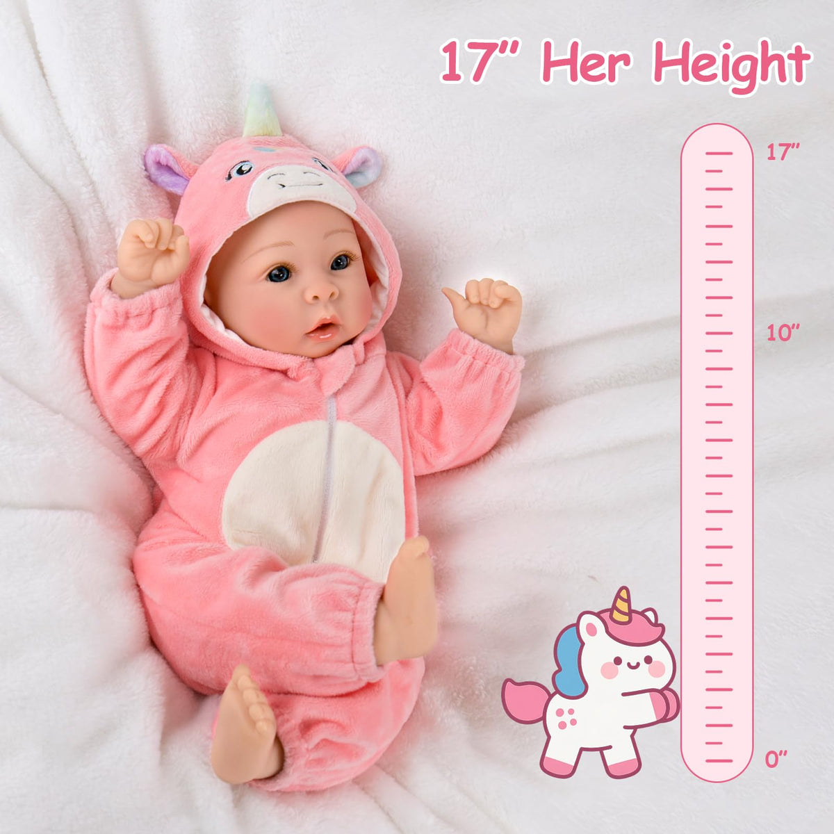 Aori 17-inch doll supports developmental pretend play and nurturing skills.