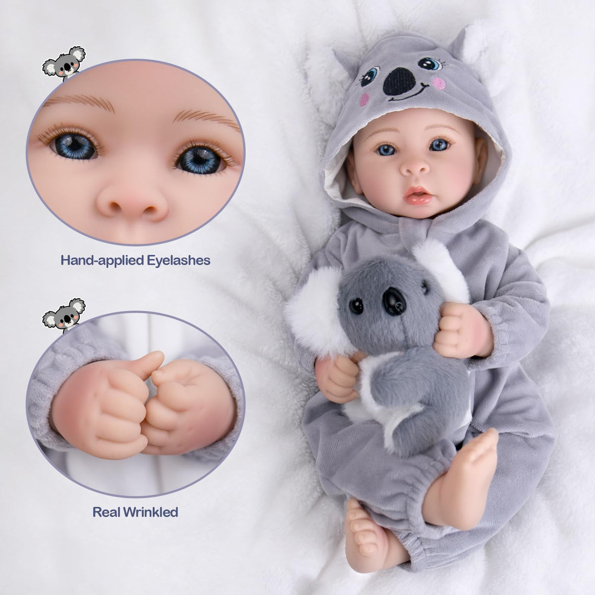 Aori doll’s hug-friendly design facilitates easy carrying during pretend play.