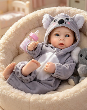 Aori 17-inch lifelike baby doll head and limbs for immersive play.