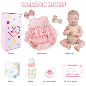 Aori 20-inch reborn doll birth certificate as a keepsake for collectors