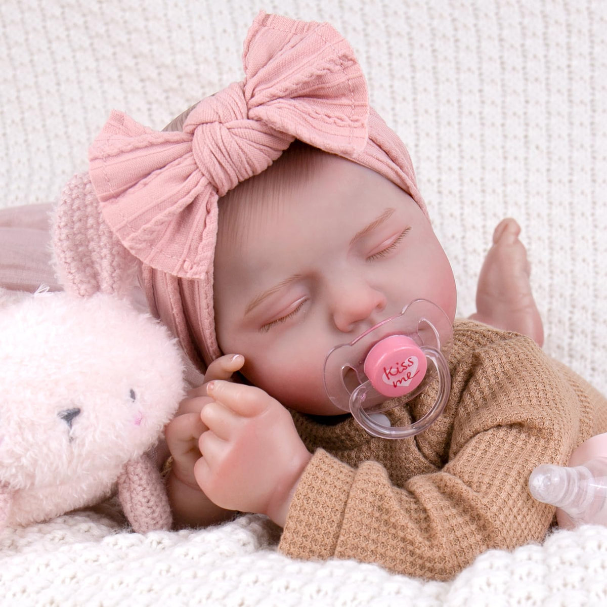 Aori 20-inch reborn doll poseable soft vinyl limbs for easy dressing and play.