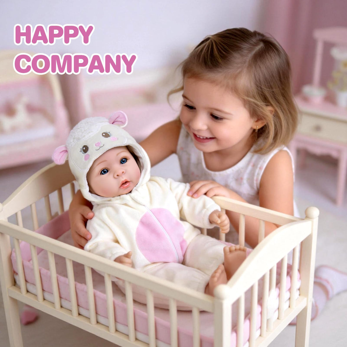 Aori Baby Doll gift box includes outfit for immediate unboxing joy.