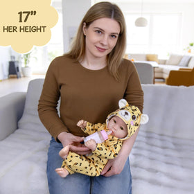 Aori Baby Doll huggable poseable design ideal for cuddling and stories.