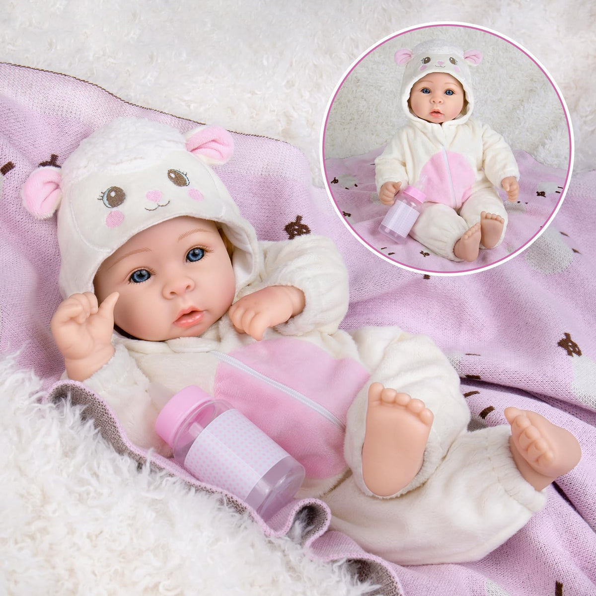 Aori Baby Doll poseable limbs enable varied poses for bedtime and pretend adventures.