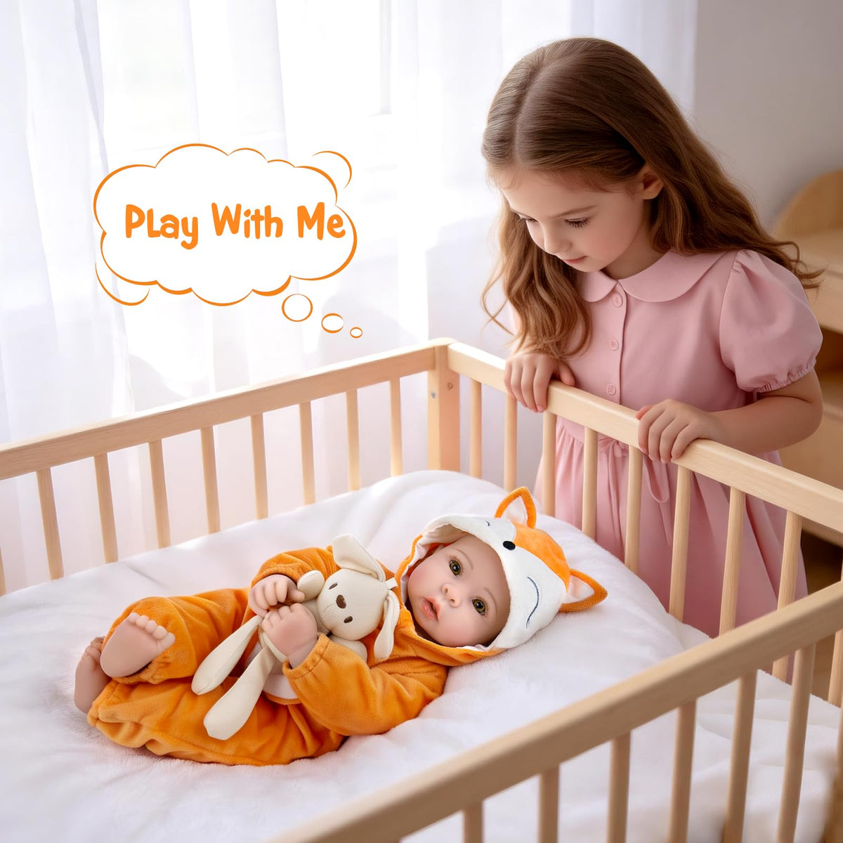 Aori premium hybrid materials blend vinyl with cotton for lifelike softness.