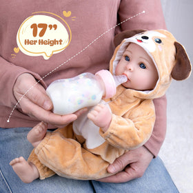 Aori doll uses skin-friendly, durable materials designed for safe, long-lasting pretend play.