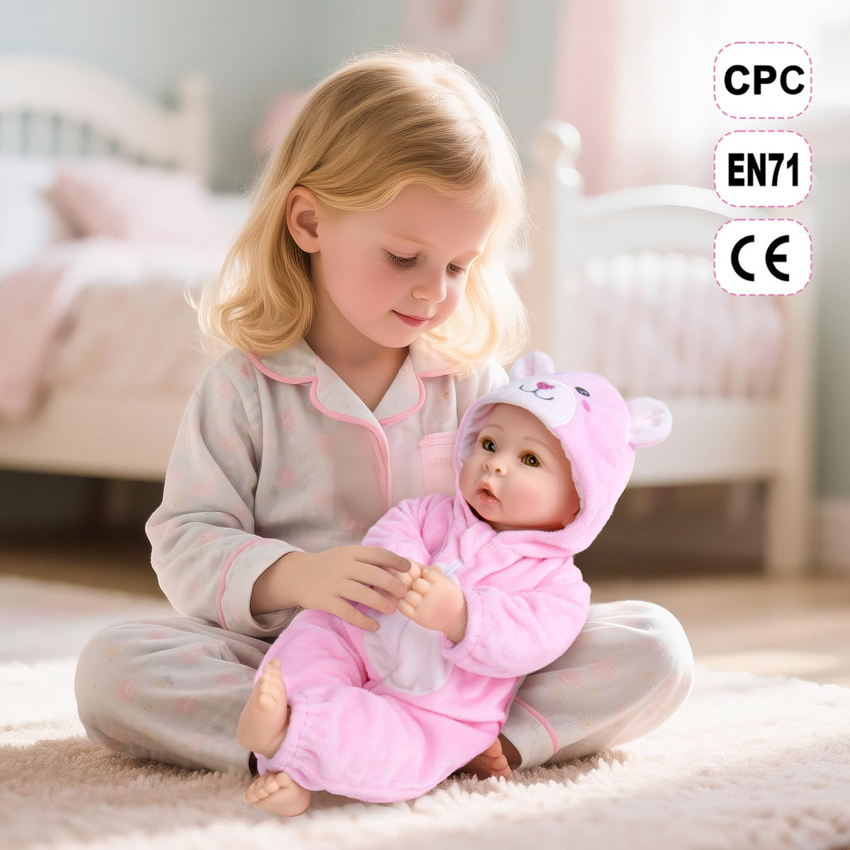 Aori doll uses skin-safe materials for safe, durable play.