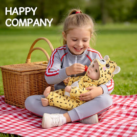 Aori Baby Doll soft skin-like material for durable, safe play.