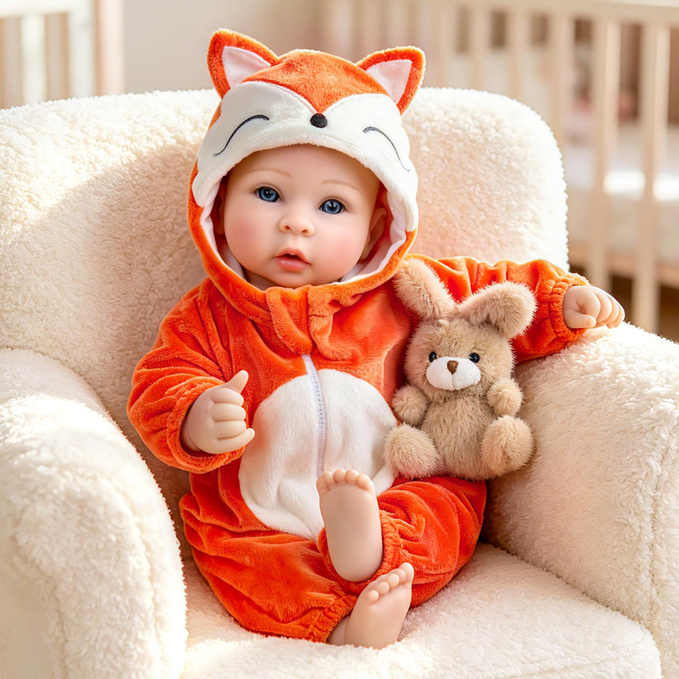 Aori 17-inch lifelike face with hand-painted blush supports realistic pretend play.