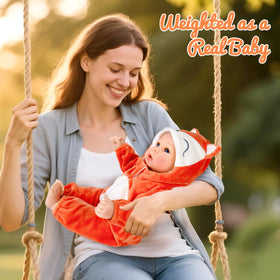 Aori doll includes feeding kit to support nurturing routines and role-play.