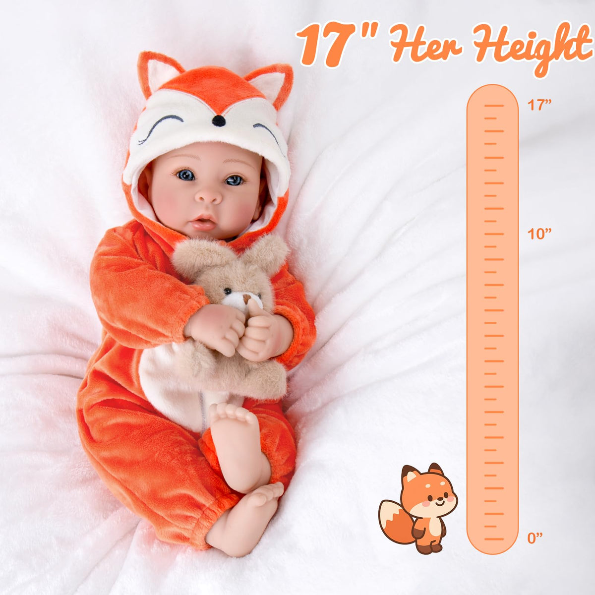 Aori doll with hand-painted blush enhances realism for immersive play.