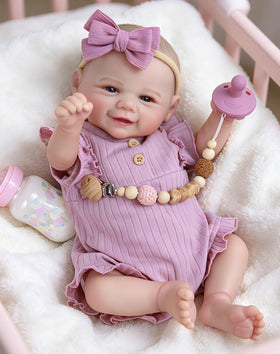 Aori 20inch lifelike face doll in soft skin with gentle expression for imaginative play.