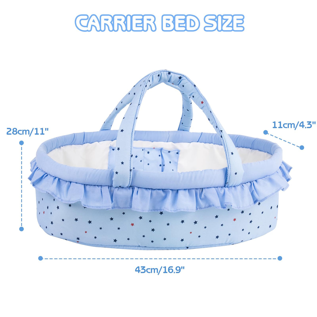 Aori 7-piece set supports interactive doll care adventures.