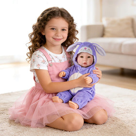 Aori hybrid material construction combines soft vinyl with a plush cotton body.