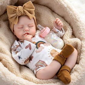 Aori lifelike baby doll face close-up showing hand-painted blush for realism