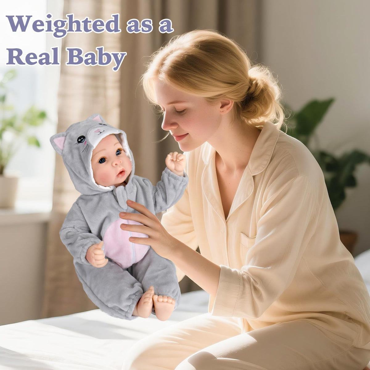 Aori lifelike baby dolls poseable limbs enable dynamic storytelling and outfit changes.