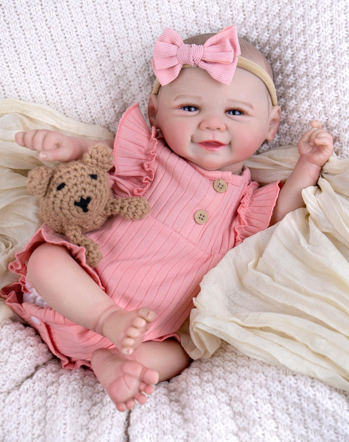 Aori lifelike reborn baby doll with vein detailing for realism