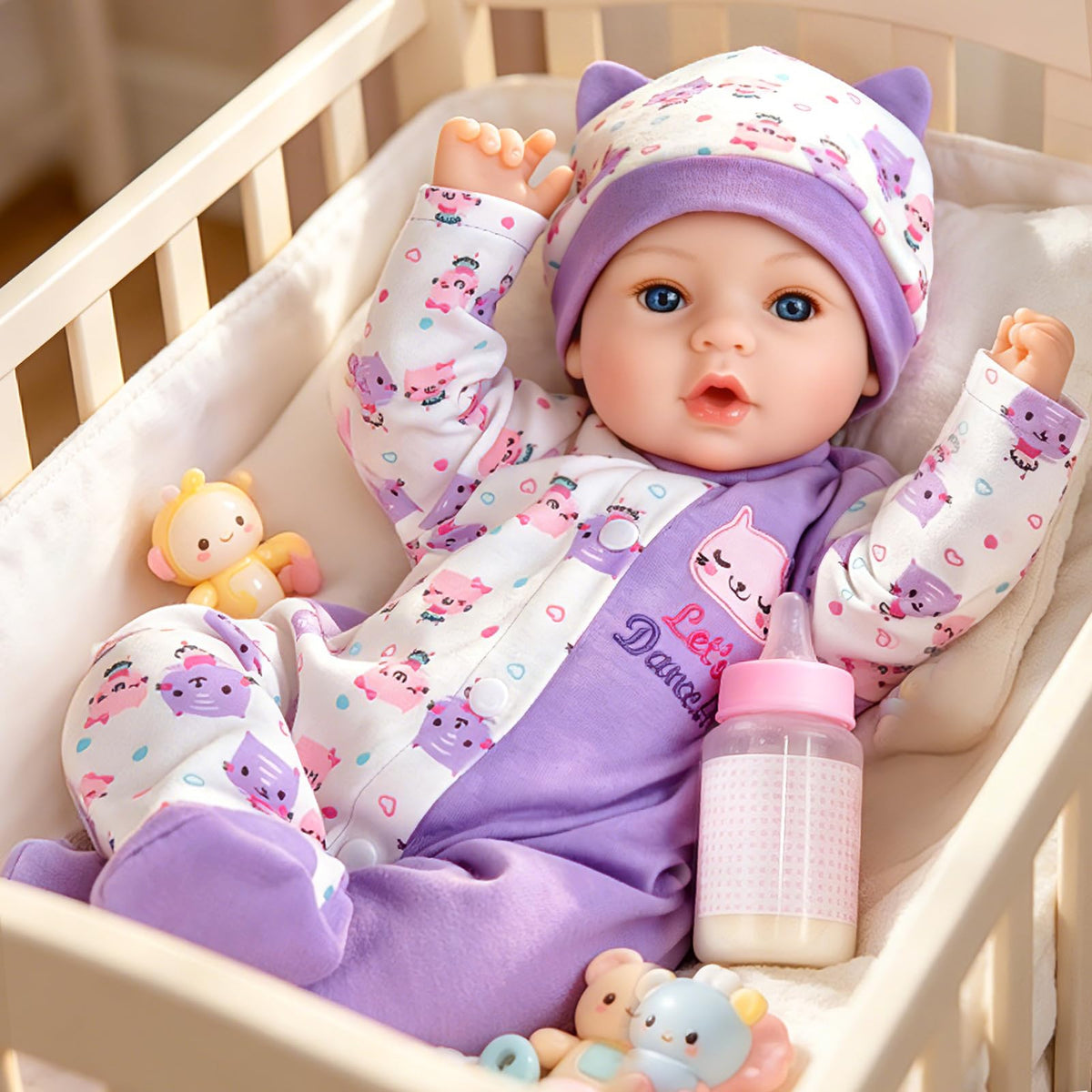 Aori Reborn 18-inch doll with face blush details for lifelike warmth.