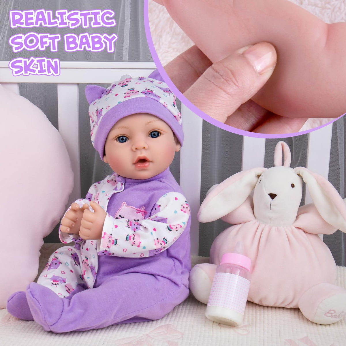 Aori Reborn doll with poseable limbs for easy positioning during play.