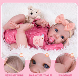 Aori Reborn doll accessories set with bottle and magnetic pacifier for daily play