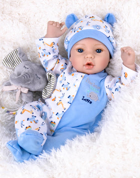 Aori Reborn baby doll boy 18 inch with weighted body for lifelike cuddling