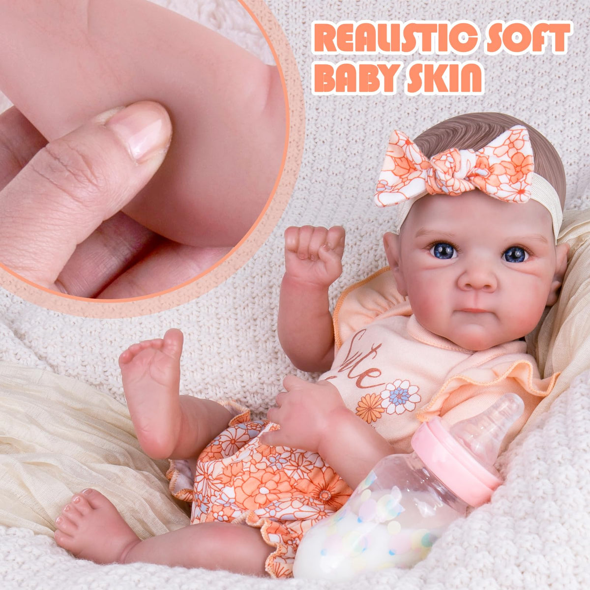 Aori Reborn feeding kit enables nurturing play with realistic feeding interactions.