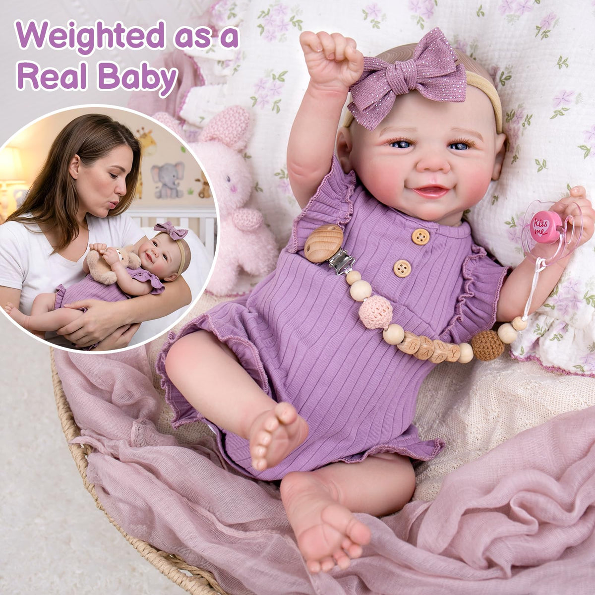 Aori gift box unboxing includes outfit, birth certificate, pacifier