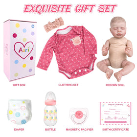 Aori Reborn doll size fits newborn outfits and preemie clothes