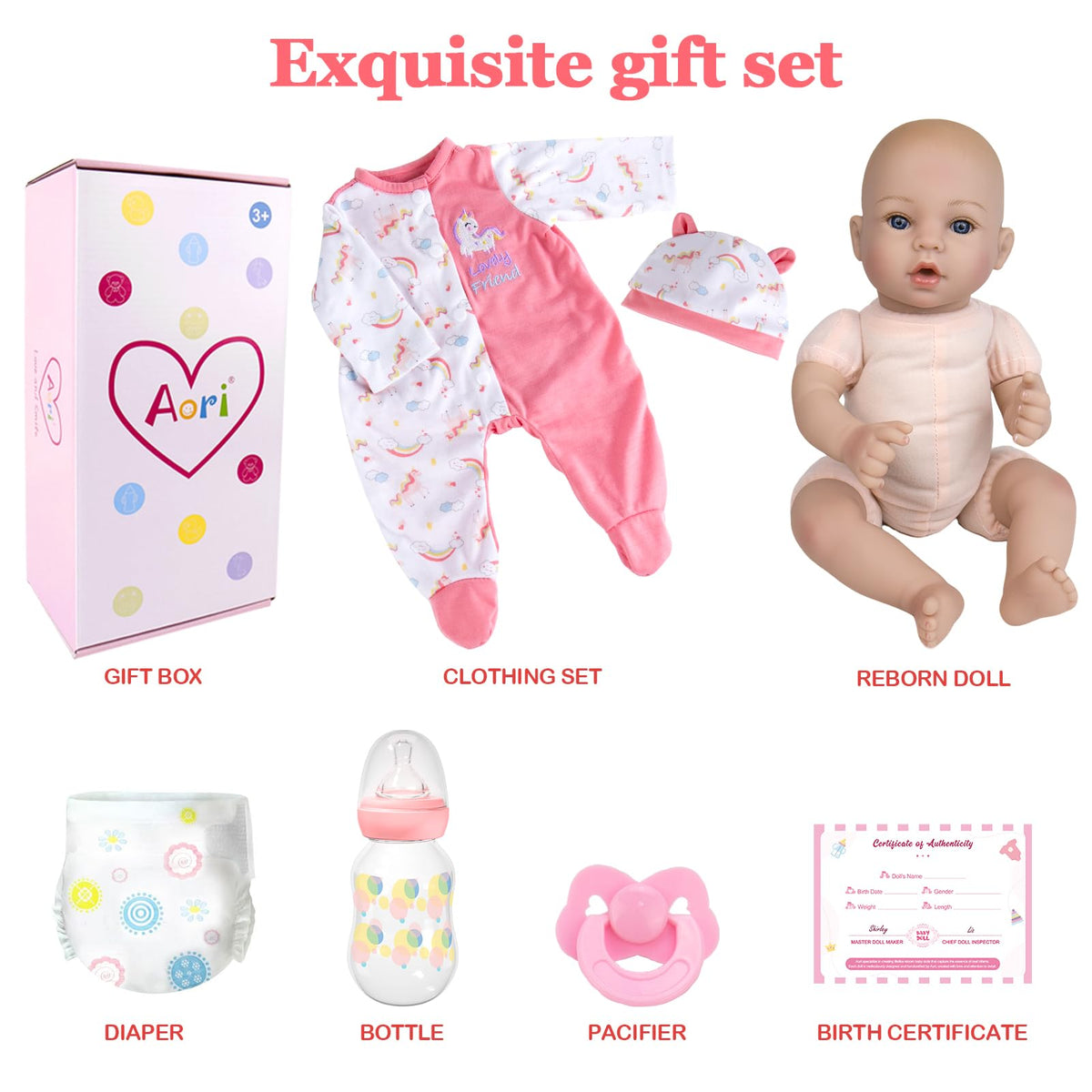 Aori Reborn Pacifier and bottle accessories support nurturing routines