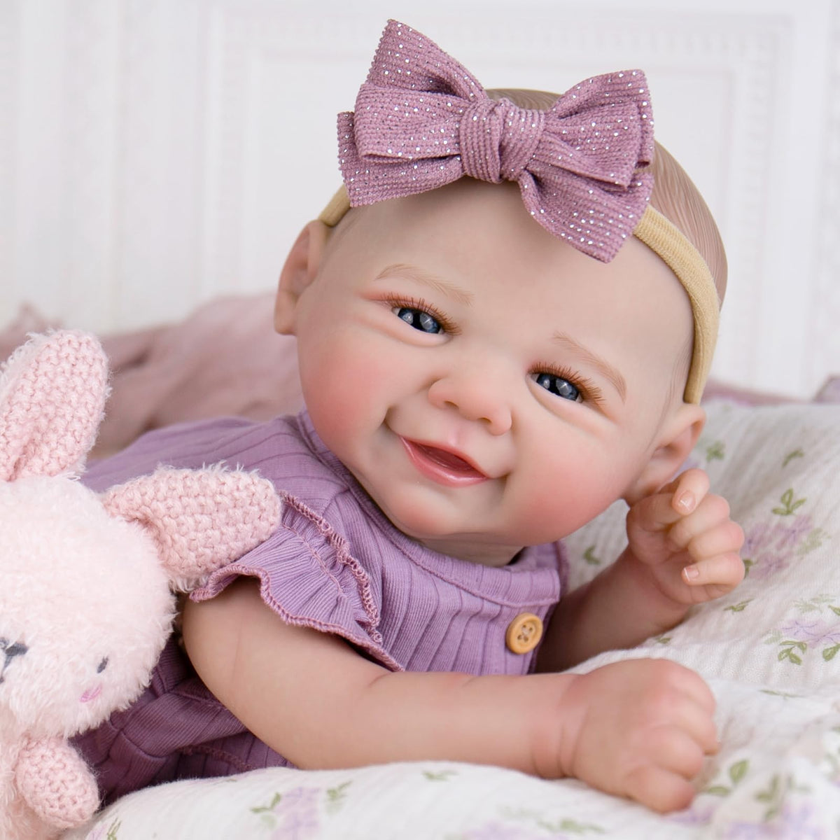 Aori reborn doll with realistic face detail for nurturing play