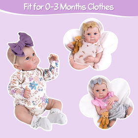 Aori Reborn Baby Doll rosebud lips adding gentle realism to pretend play.