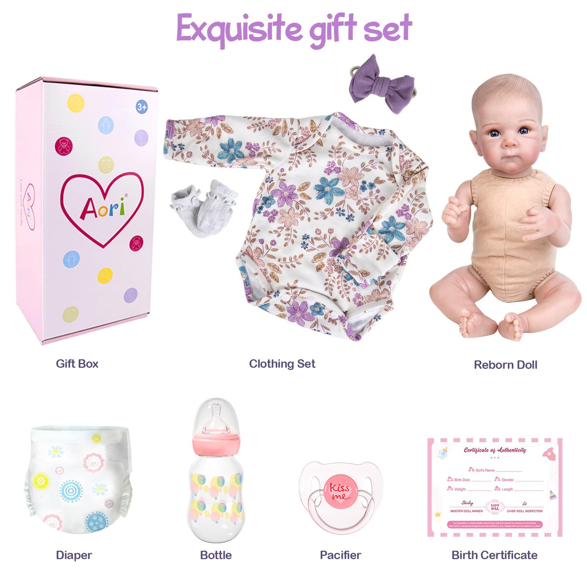 Aori Reborn Baby Doll safe materials ensure durable long-lasting companionship.