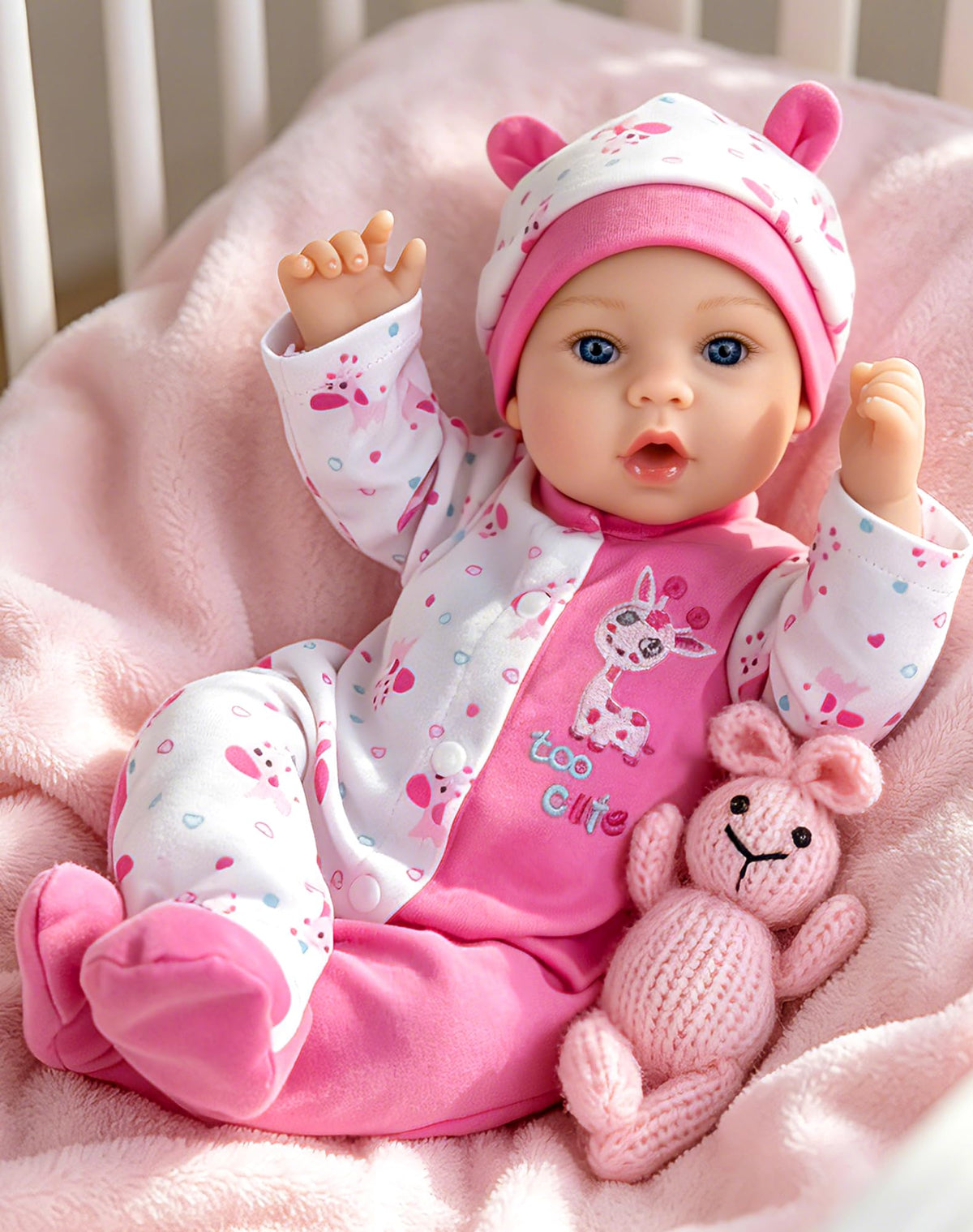 Aori Reborn Baby Dolls Girl 18-inch lifelike texture for imaginative role play.