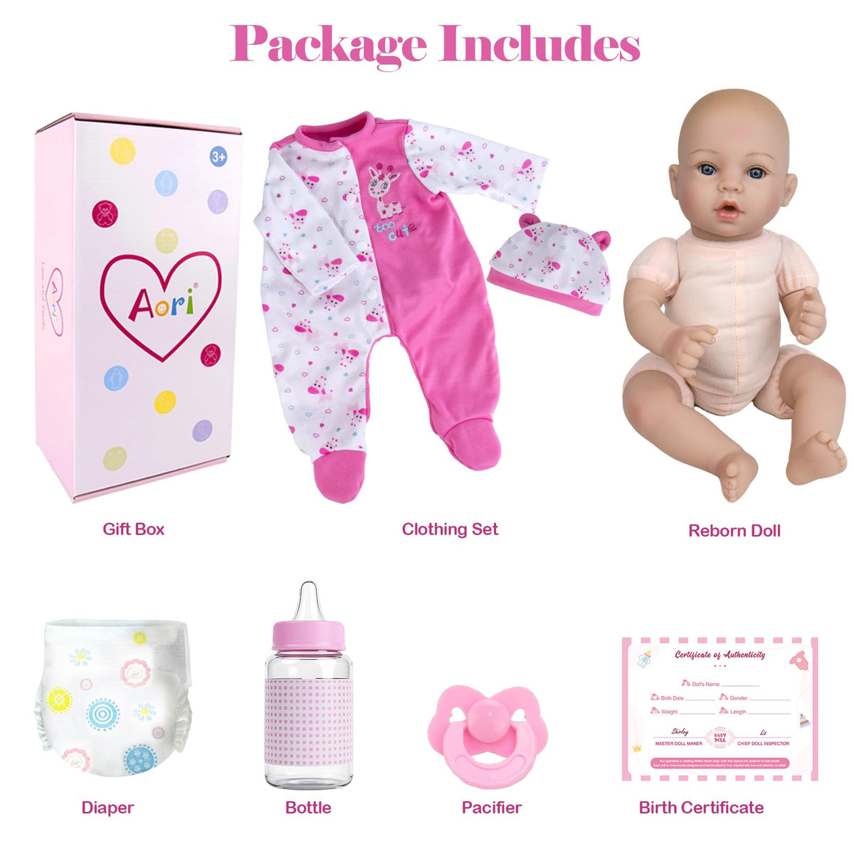 Aori Reborn Baby Dolls Girl face expressions invite care and everyday rituals.