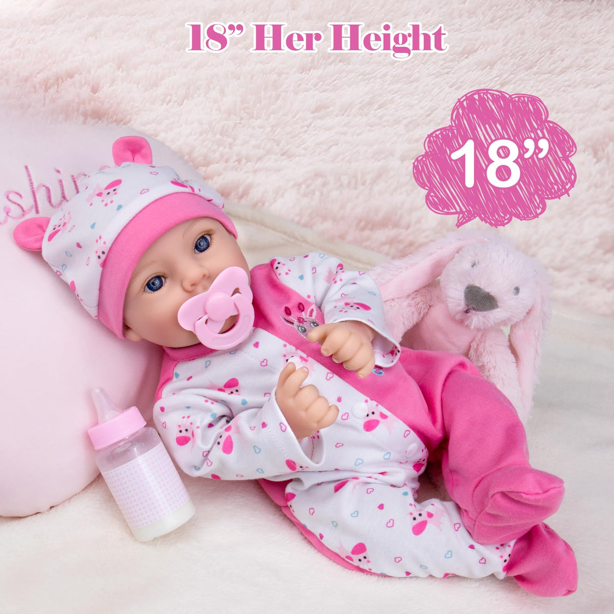 Aori weighted body provides a comforting, cuddly feel during hugs.