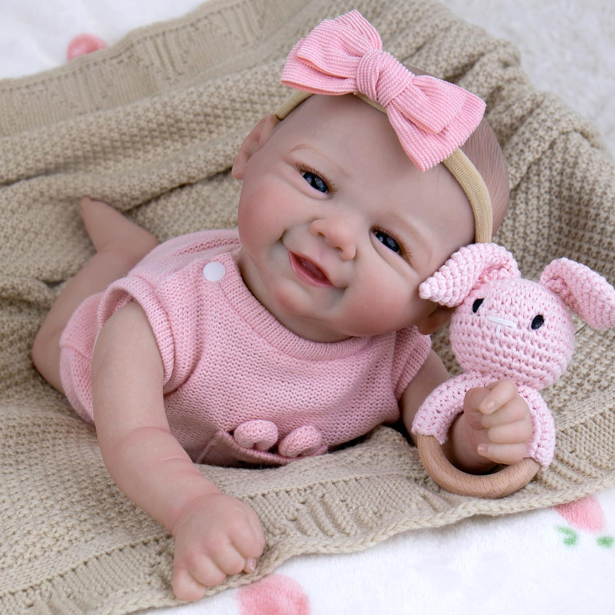 Aori reborn doll face detail highlights vein patterns for lifelike expression