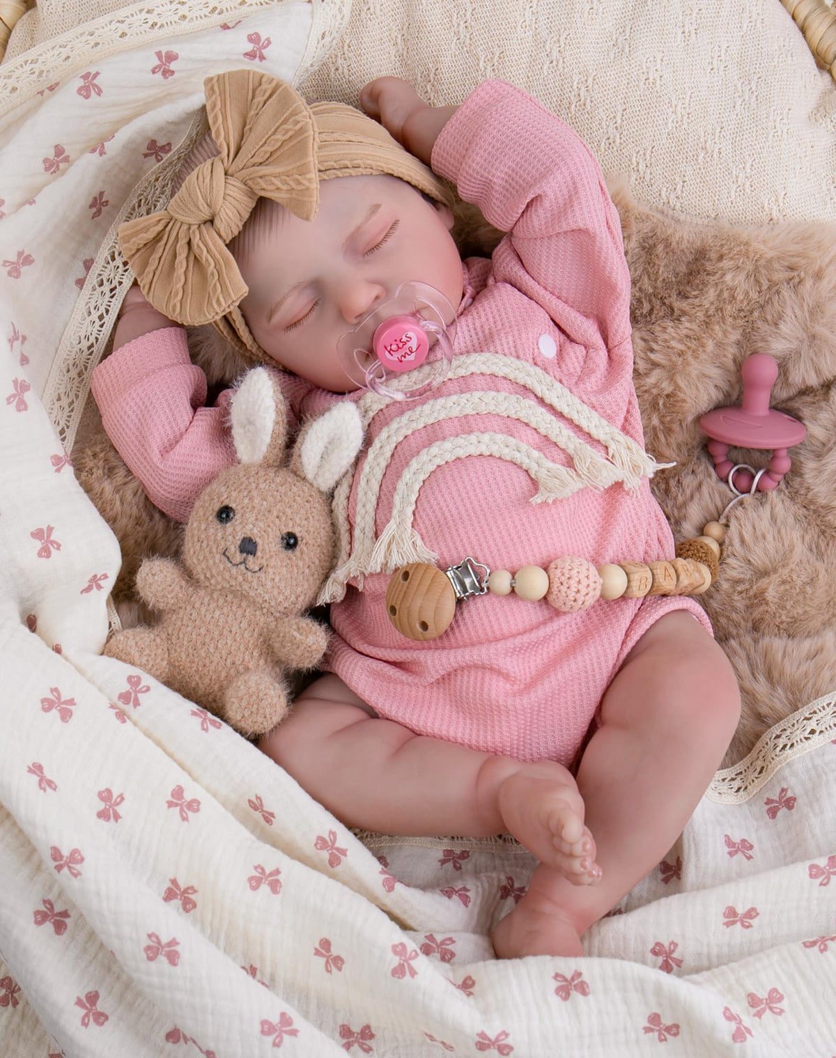 Aori Reborn doll face detail highlights lifelike features for imaginative play and nurturing moments.