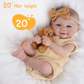 Aori reborn doll magnetic pacifier included for added realism.