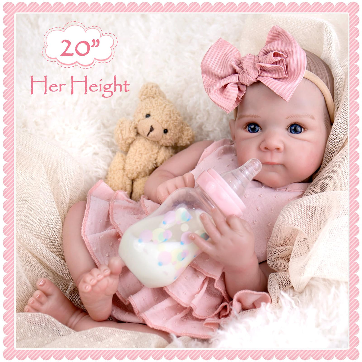 Aori Reborn doll magnetic pacifier enables authentic baby care moments