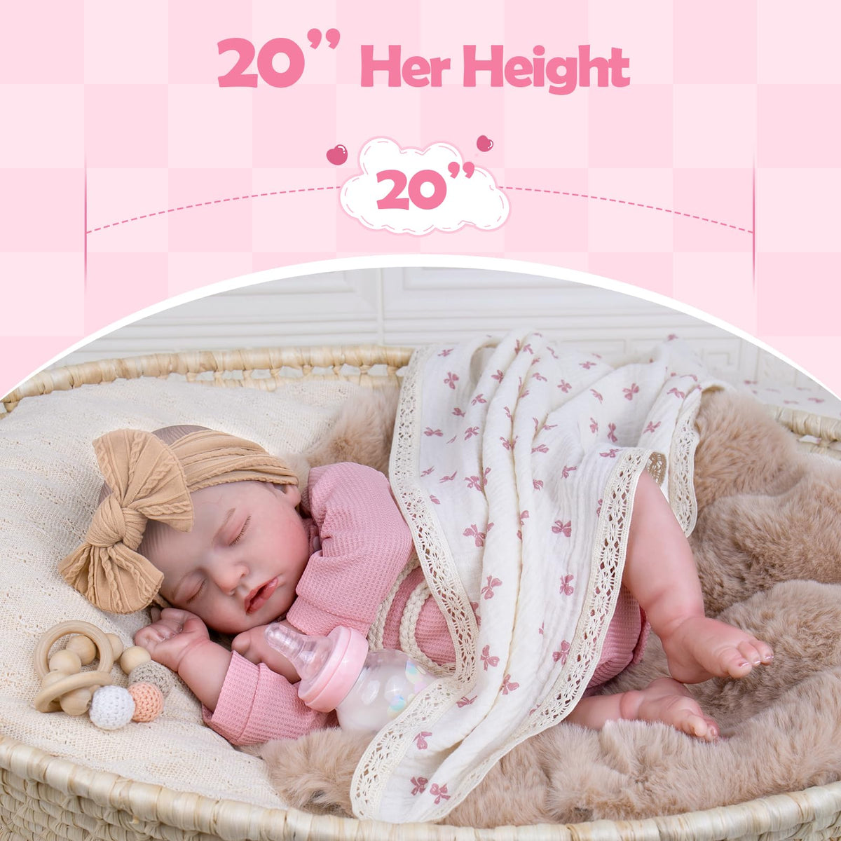 Aori Reborn weighted body provides authentic cuddle weight for comforting pretend parenting.