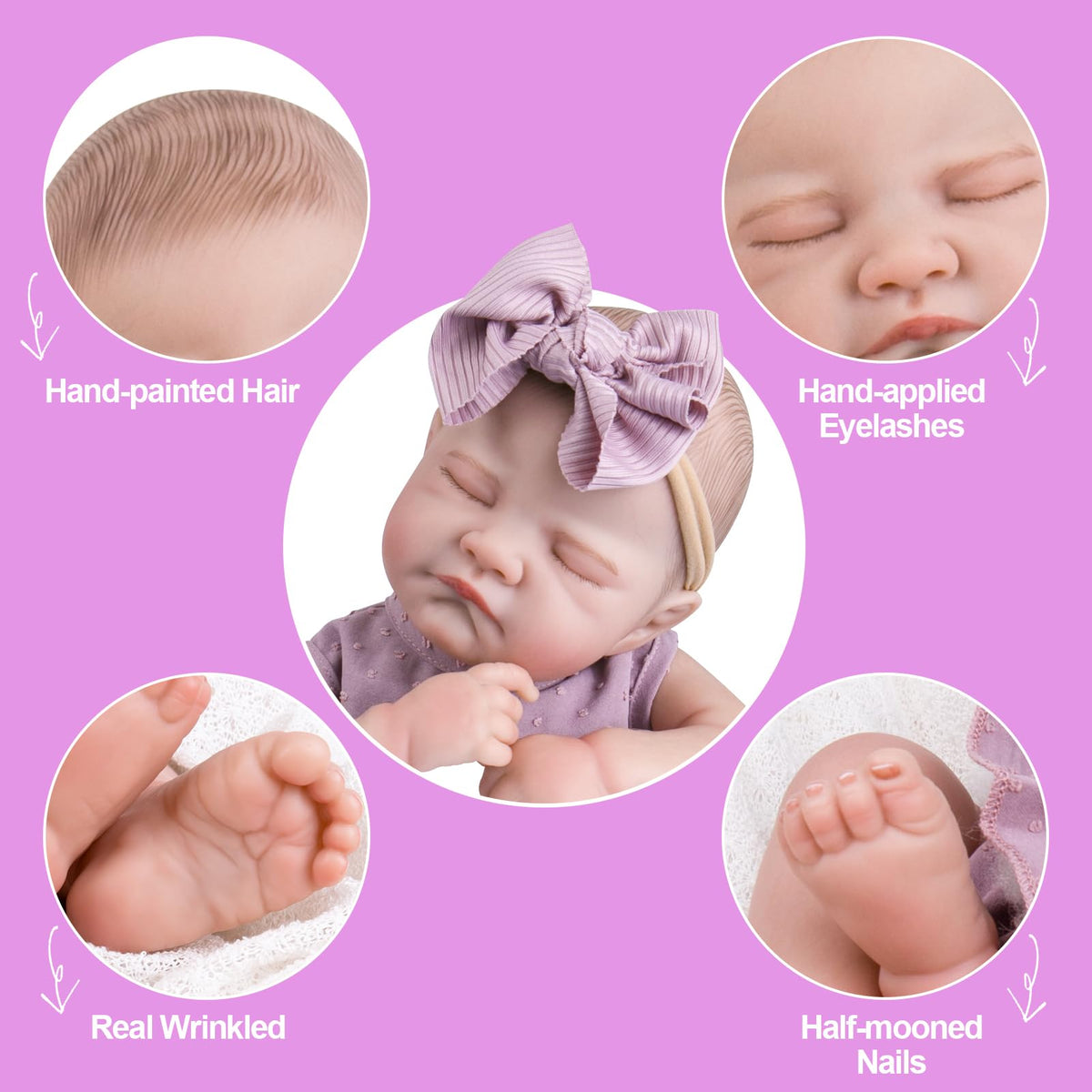 Aori weighted doll provides lifelike hold during cuddles and play