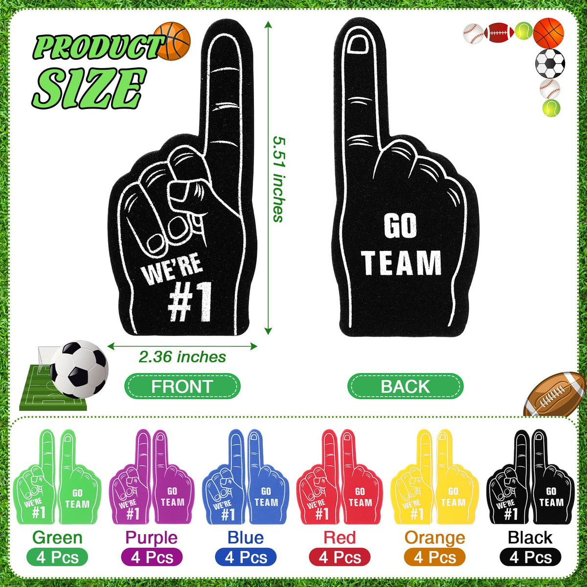 Aoriher mini foam footballs for safe party favors and play