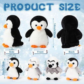Aoriher baby penguin 5-inch plush adds playful companions for tea parties.