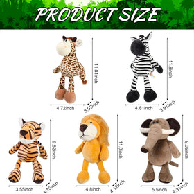 Aoriher safari tiger plush, vivid details for imaginative jungle adventures